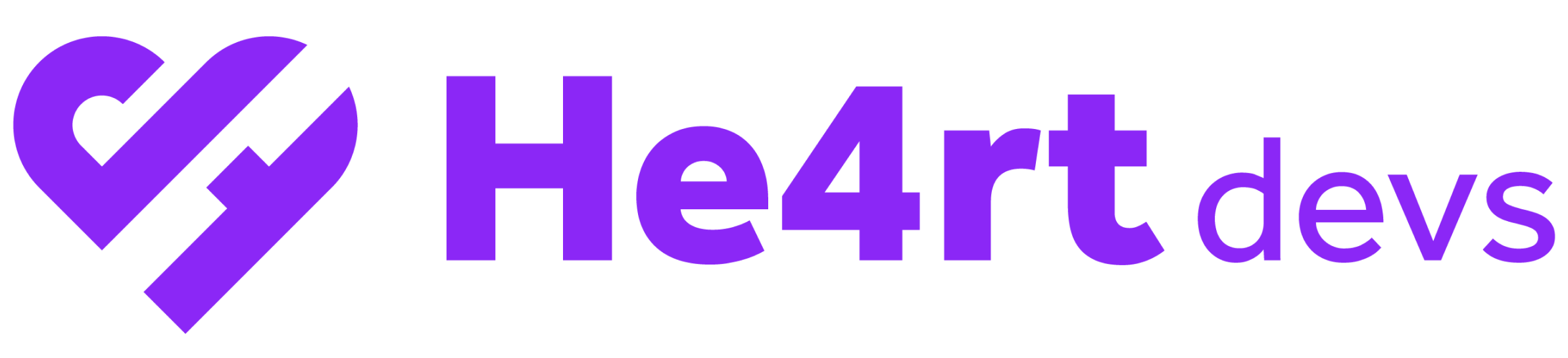 Imagem contendo um coração roxo representando a comunidade He4rtDevs.